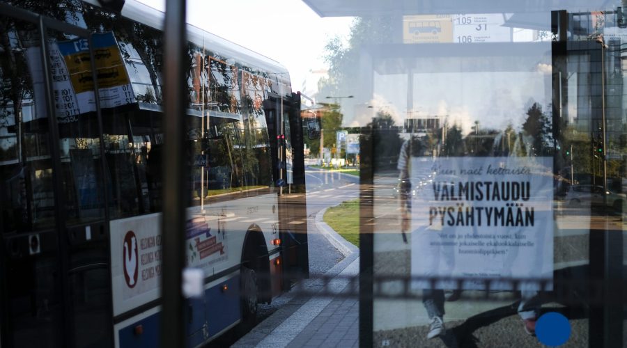 bussipysäkki, liikenne, linja-auto