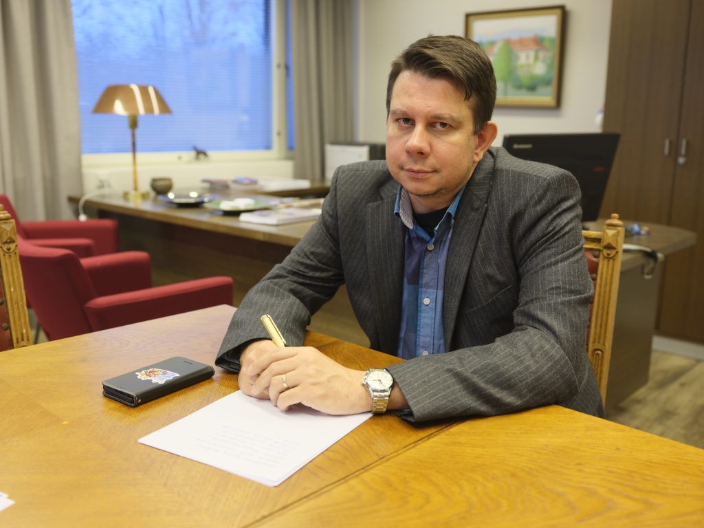 Kuvassa Janakkalan kunnanjohtaja Reijo Siltala. Kuva: Timo Martola.