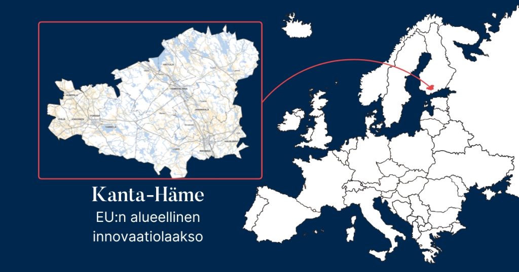 euroopan kartta, kanta-häme, EU:n innovaatiolaakso