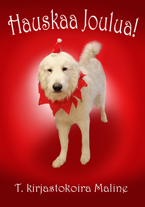 koira, joulukortti, hausjärvi