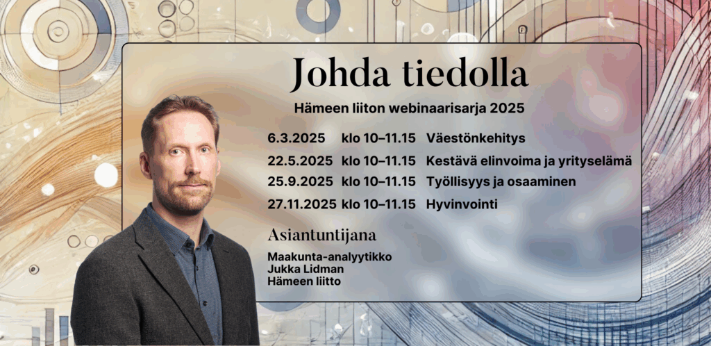 johda tiedolla, tiedollajohtaminen, johda tiedolla webinaarisarjan mainos, mies, puhuja, asiantuntija